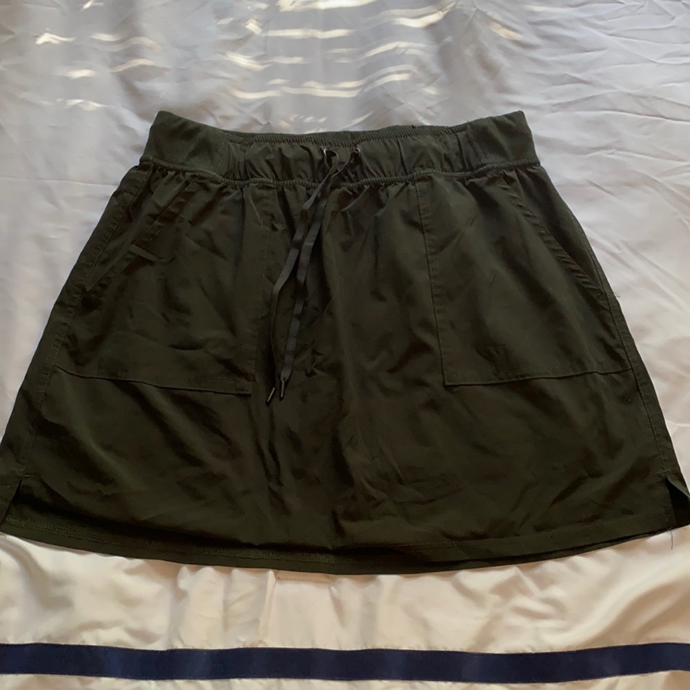 Green Skirt with Shorts